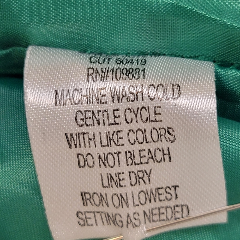 Isabel & Nina Green Eyelet Mini Dress Size 8 - Picture 7 of 7